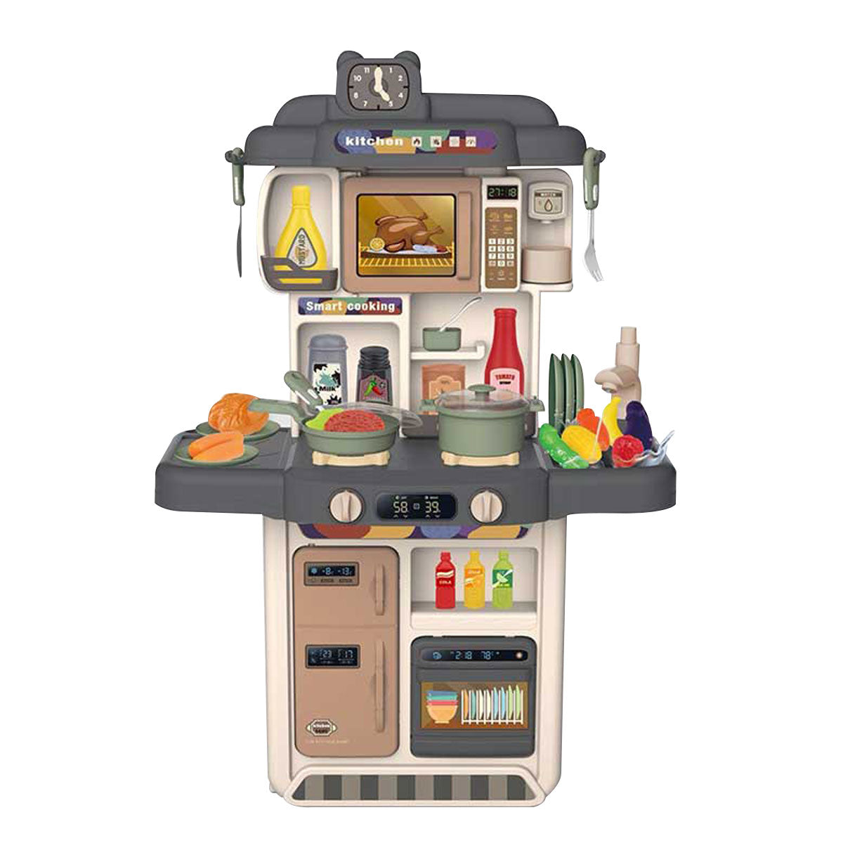 Cocina Inteligente Gris de Juguete – MonkiToys Online