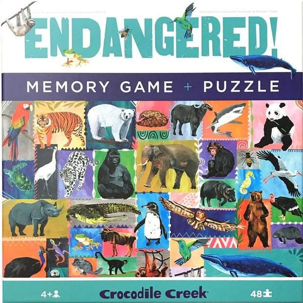 Puzzle y Memorice Animales Crocodile Creek 48 Piezas
