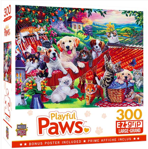 Puzzle Mascotas jugando 300 piezas Masterpieces