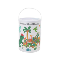 Bloques Mundo Dinosaurios de Madera 100pcs
