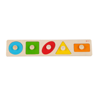 Puzzle de Encaje Geométrico de Madera