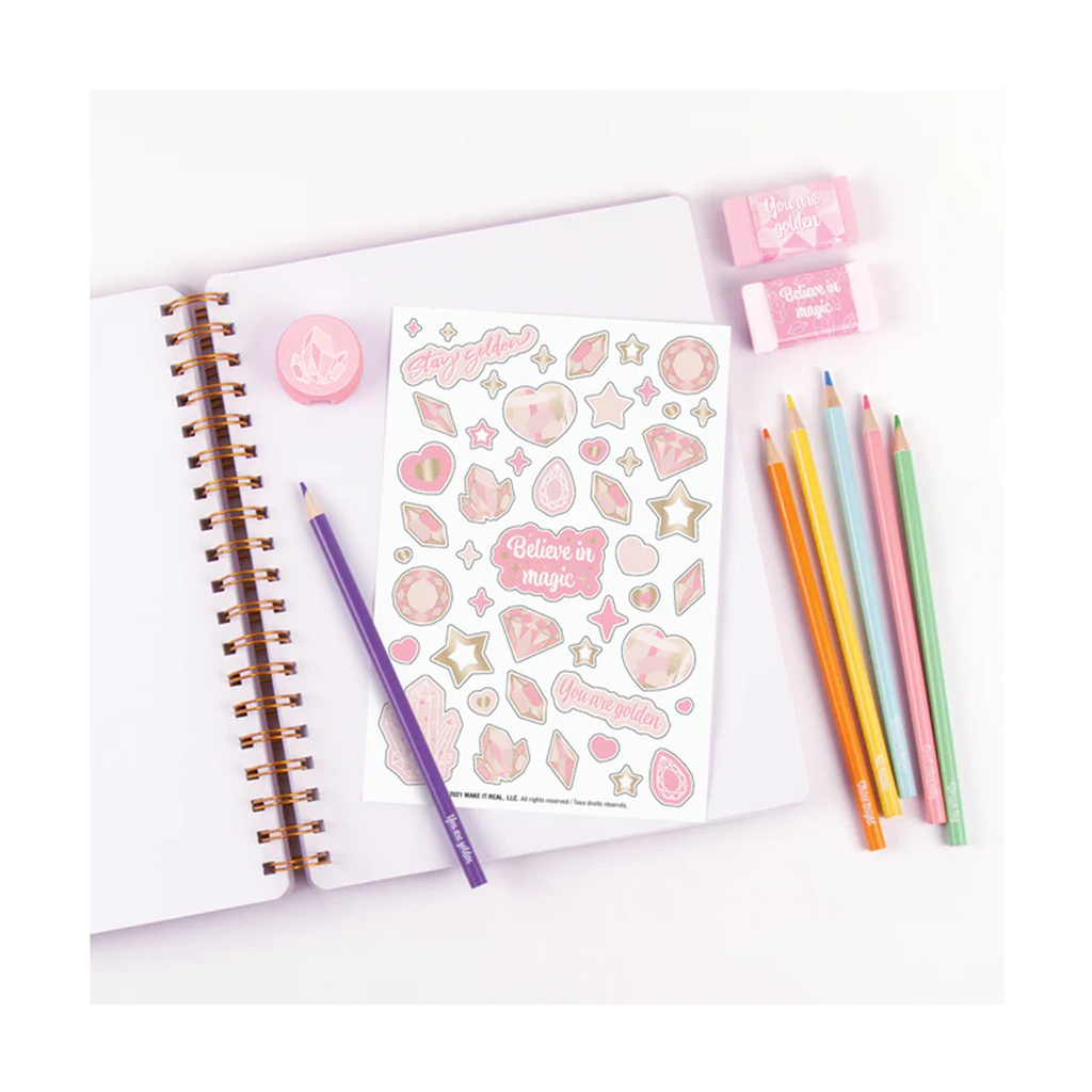 Cuaderno Pink & Gold Make It Real