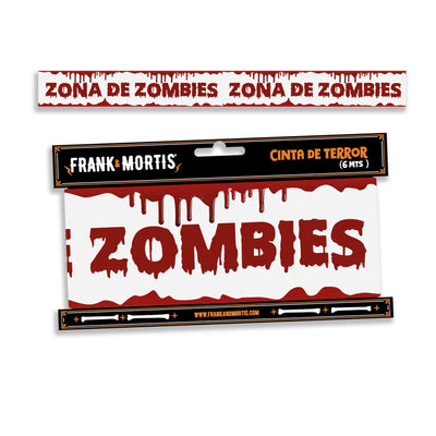 Cinta De Advertencia "Zona De Zombies"
