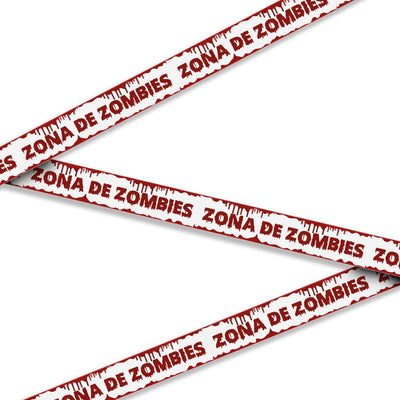 Cinta De Advertencia "Zona De Zombies"