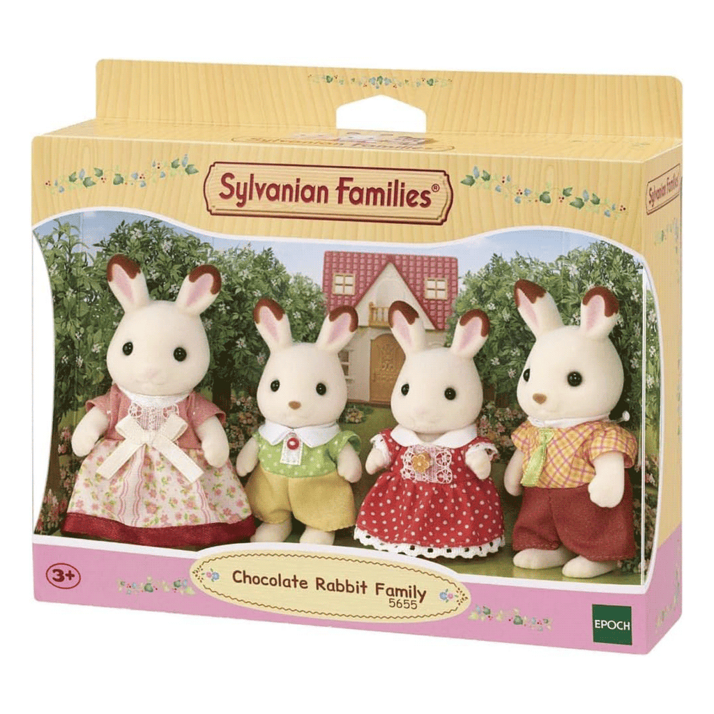 Familia Conejos Chocolate New Sylvanian Families