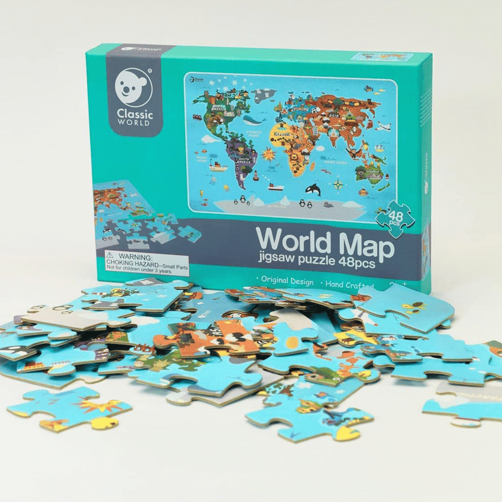 Puzzle Mapa del Mundo 48 Piezas Classic World