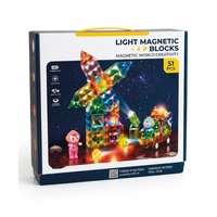 Bloques Magnéticos con Luces 57pcs