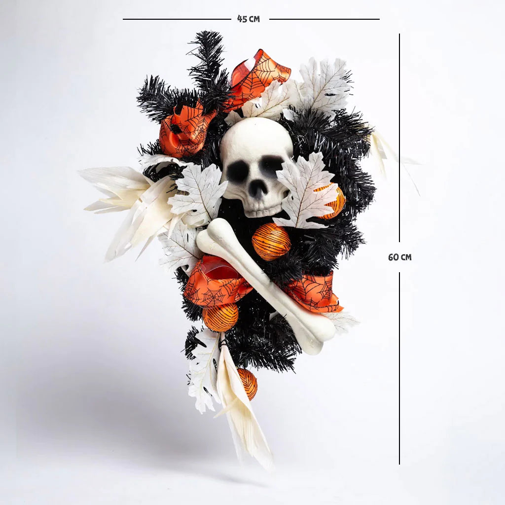 Corona Esqueleto y Flores Frank & Mortis