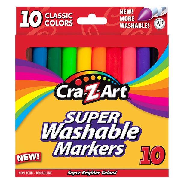 Marcadores Cra Z Art Punta Gruesa Set 10 Colores Básicos