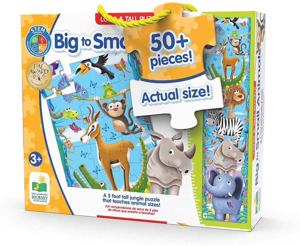 Puzzle gigante y largo Animales The Learning Journey
