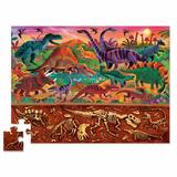 Puzzle Arriba y Abajo 48 piezas Dinosaurios Crocodile Creek