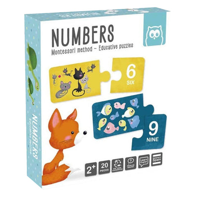 Animales y Números Eurekakids Puzzle Educativo