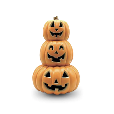 Calabaza Triple con Luz Led Frank and Mortis 34,5 x 23 cm