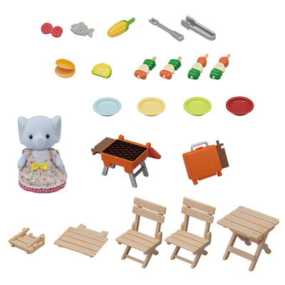 Elefante Niña Sylvanian Families Set Picnic