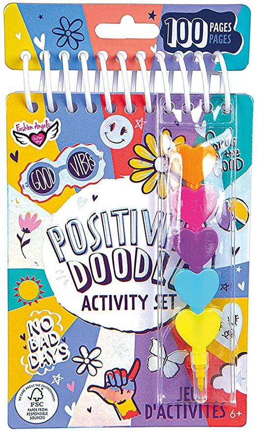 Cuaderno de Dibujos Positivos con Crayones Fashion Angels