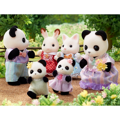 Familia Panda Pookie Sylvanian Families