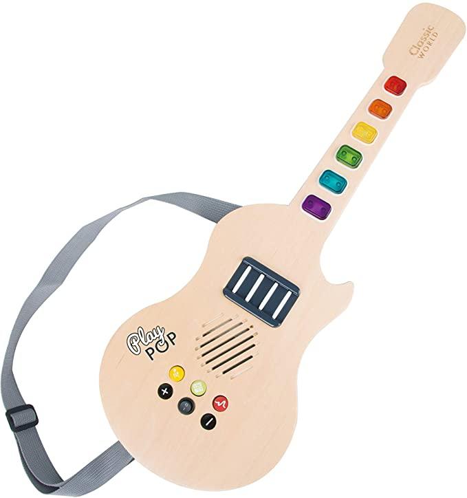 Guitarra de Madera con Sonidos Classic World