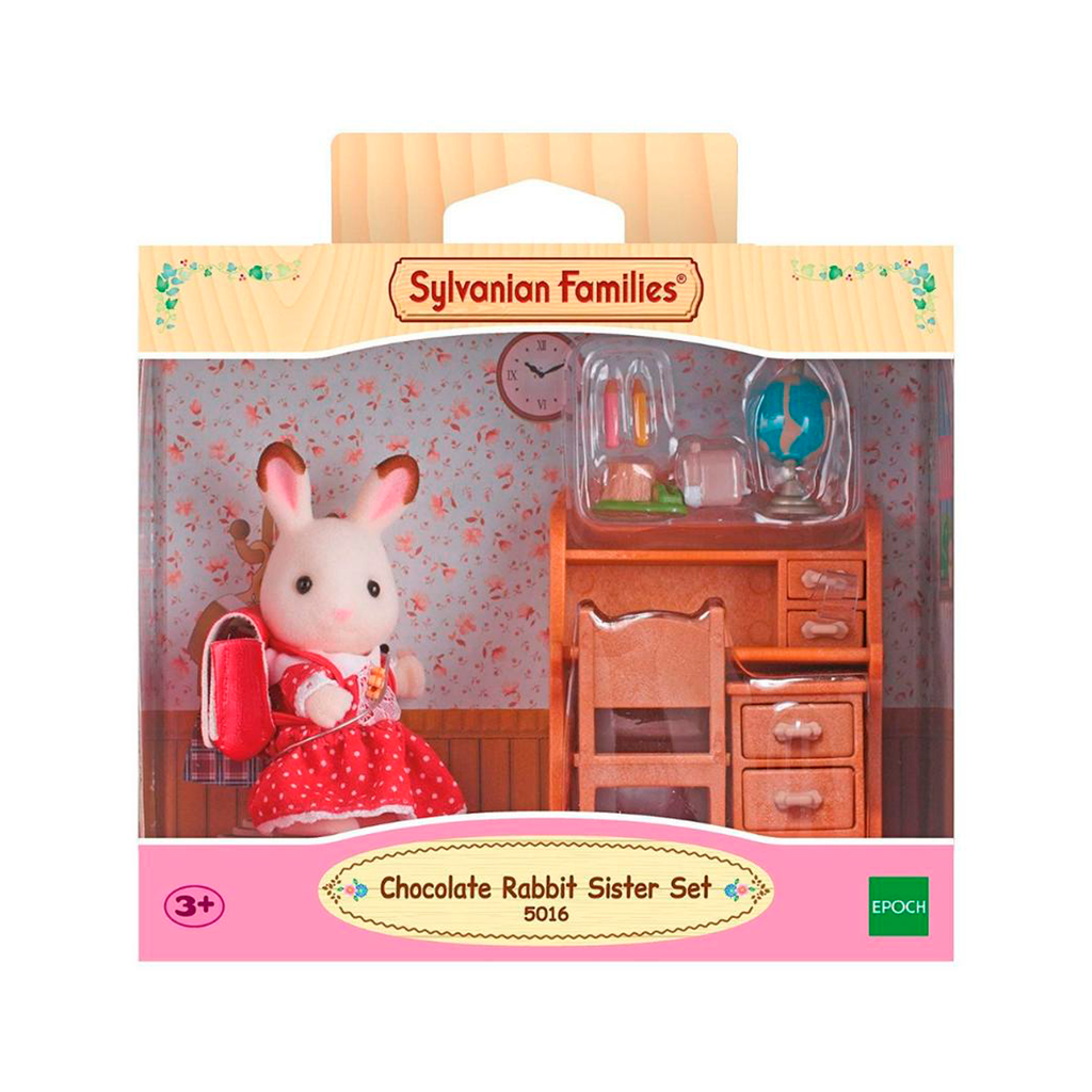 Hermana Coneja Chocolate Sylvanian Families Set Escritorio