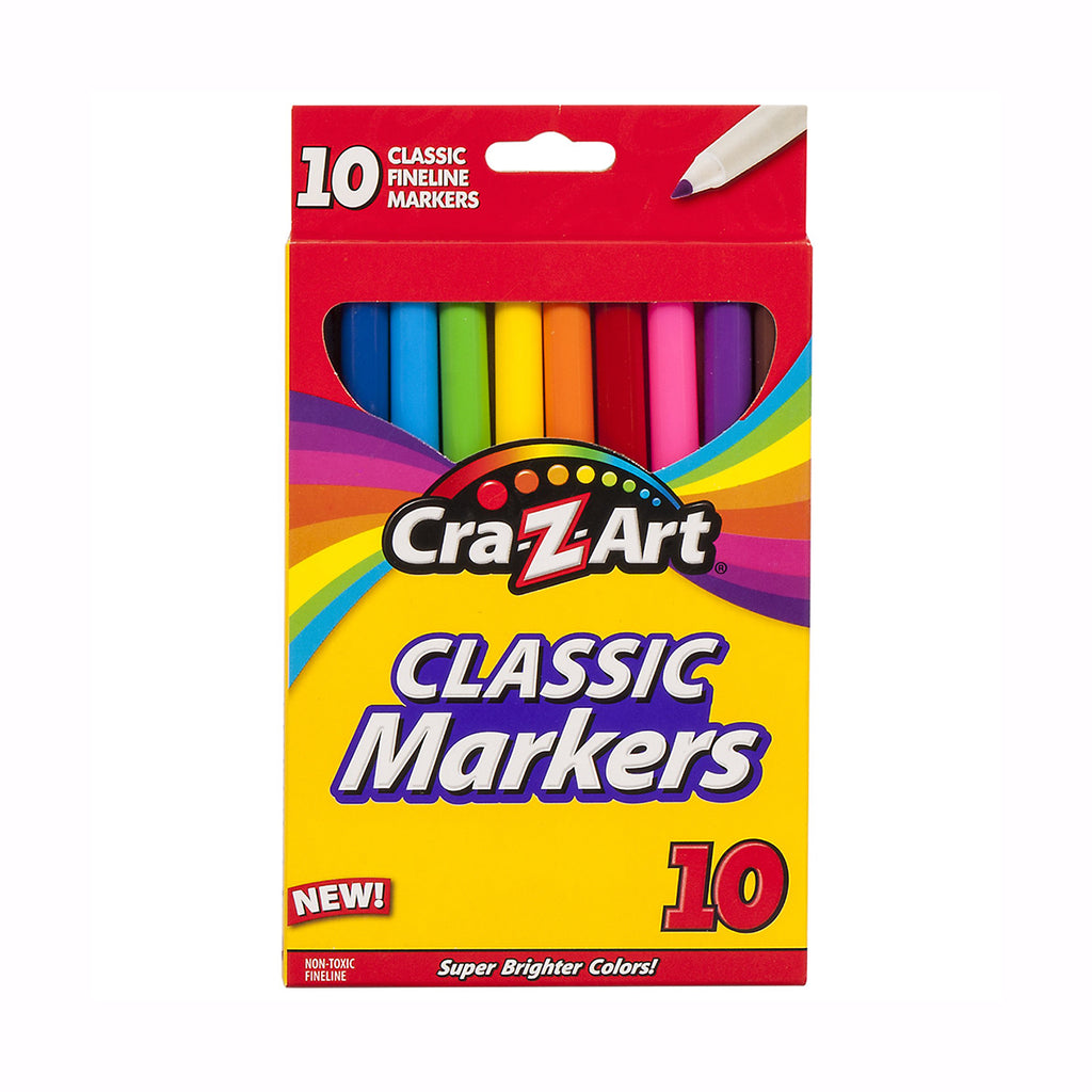 Marcadores Punta Fina Cra Z Art Set 10 Colores