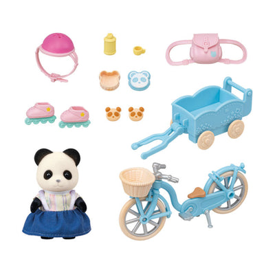 Panda Pookie Bicicleta y Patines Sylvanian Families