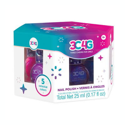 Pinta Uñas Make It Real Celestial Set Hexagonal 5 Colores