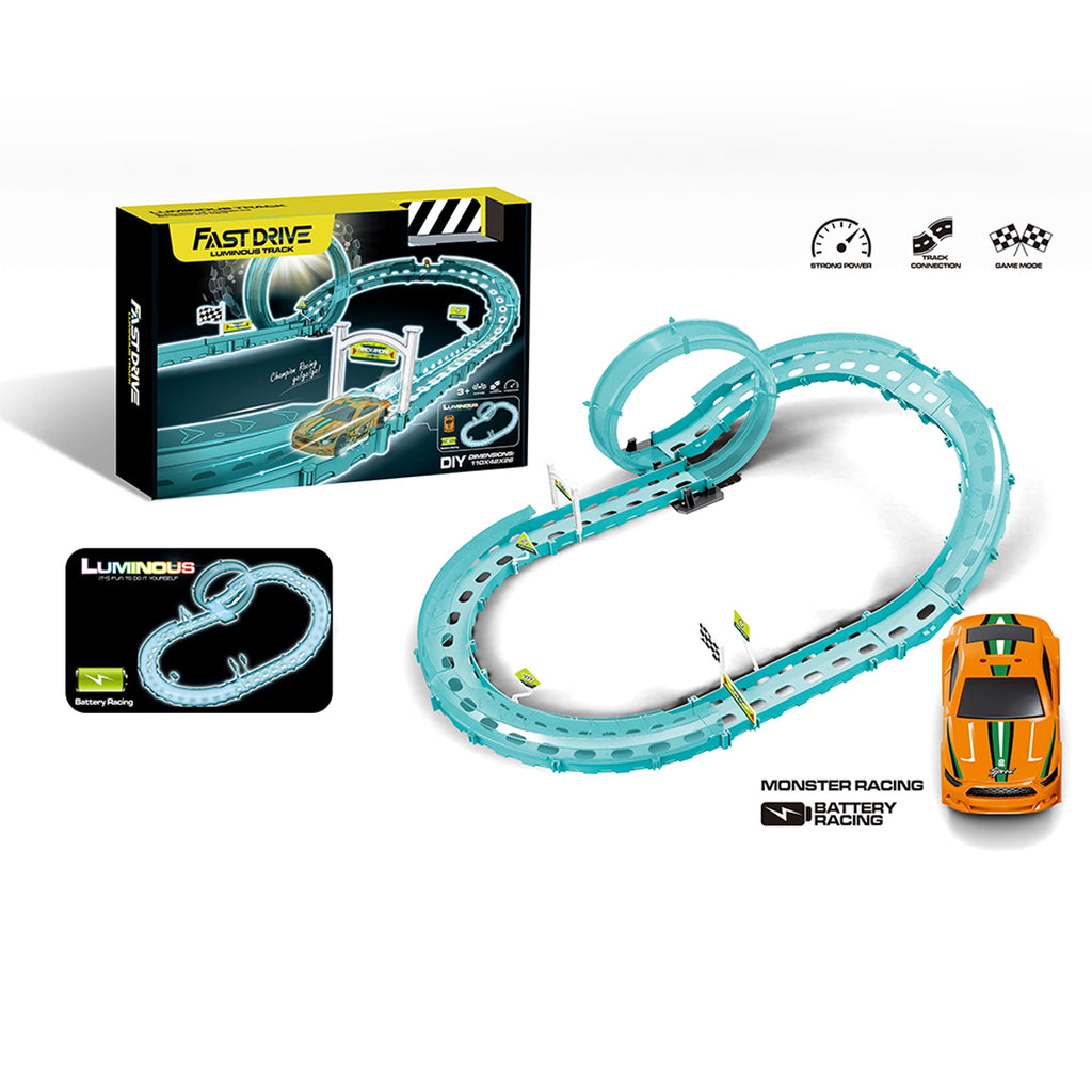 Pista de Auto Luminosa Magnetics con Loop