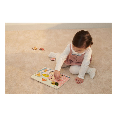 Puzzle Alimentos de Madera Classic World