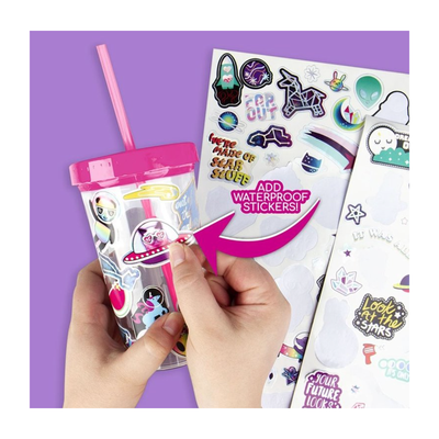 Vaso para Decorar con Stickers Fashion Angels Galaxia