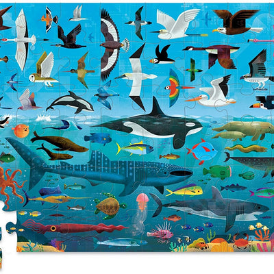 Puzzle Arriba y Abajo 48 piezas cielo y mar Crocodile Creek