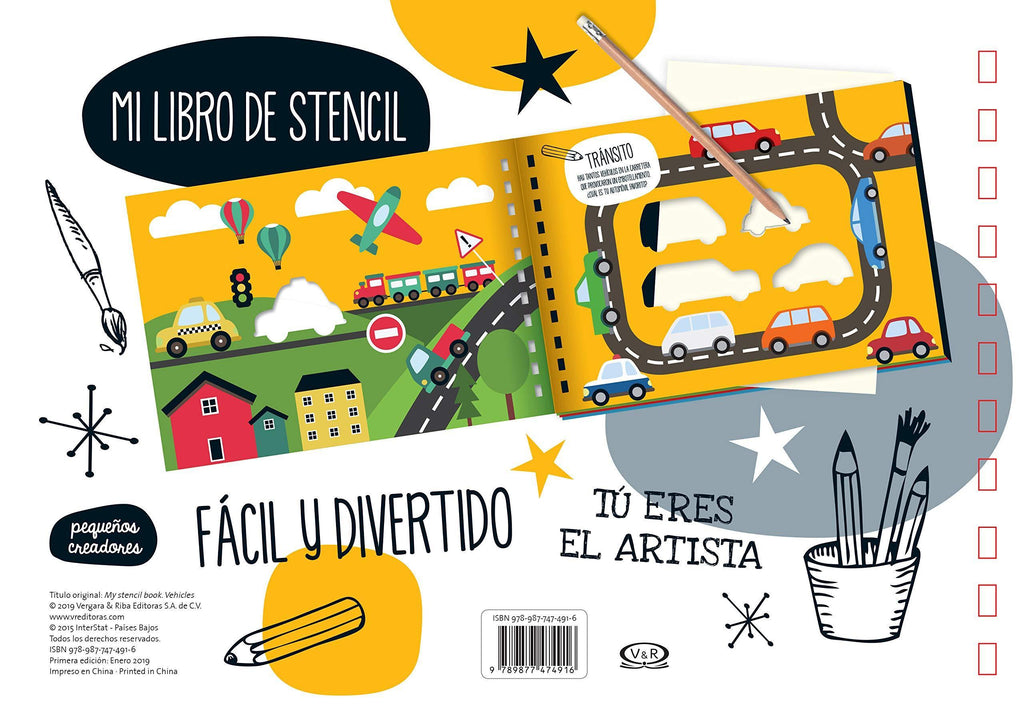 Libro de Stencil Transportes