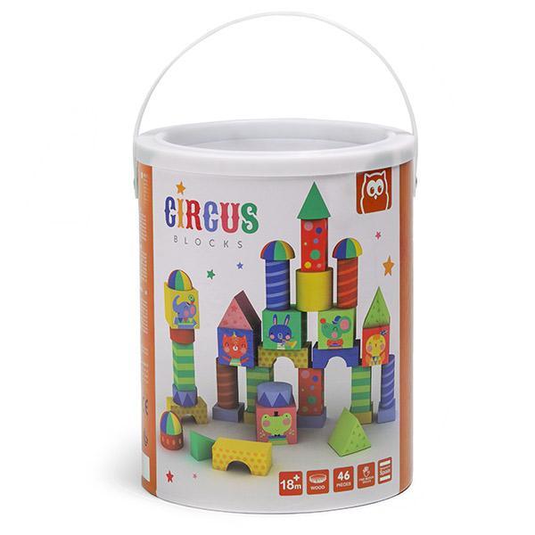 Cubos de Madera Circus Eureka 46 Piezas