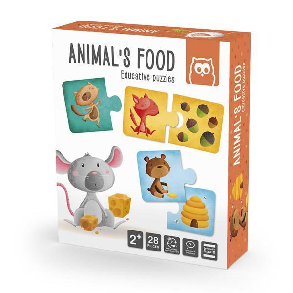 Comida de Animales Puzzle Montessori Eureka
