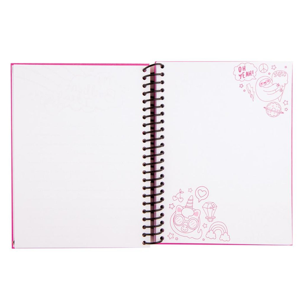 Cuaderno Peludo Rosado Fashion Angels 80 Hojas