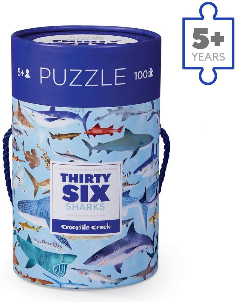 Puzzle Tiburones Crocodile Creek 100 Piezas