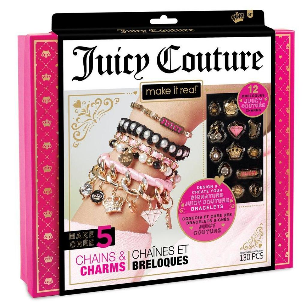 Set Pulsera Juicy Couture cadenas y amuletos Make It Real