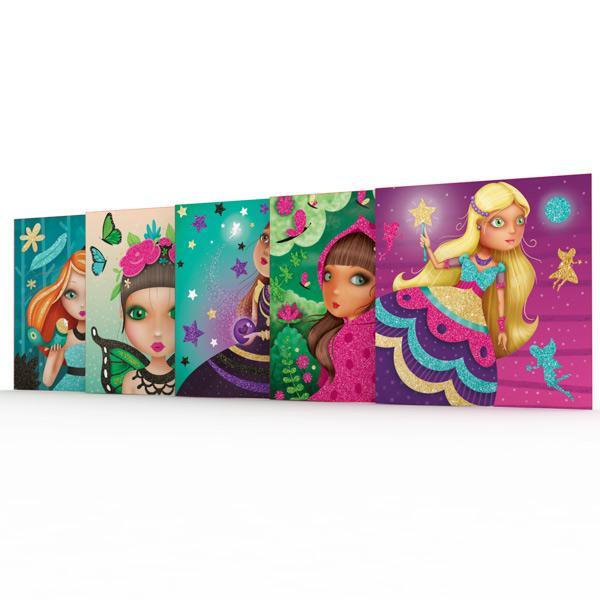Glitter Sticker princesas Eurekakids