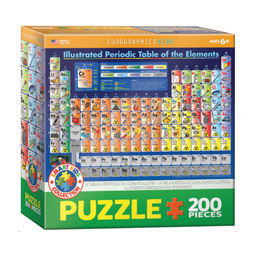 Puzzle 200 Piezas Tabla periódica ilustrada Eurographics