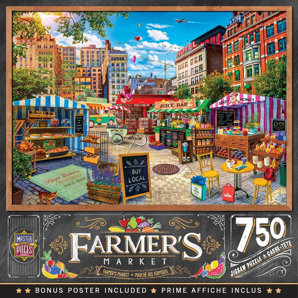 Puzzle Farmers market 750 piezas Masterpieces