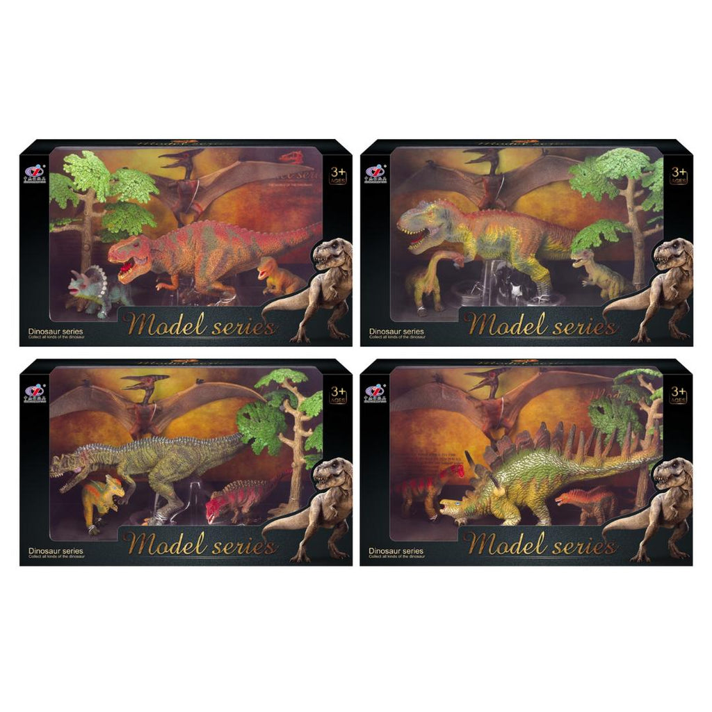 Dinosaurios Set 4 Figuras con Accesorios