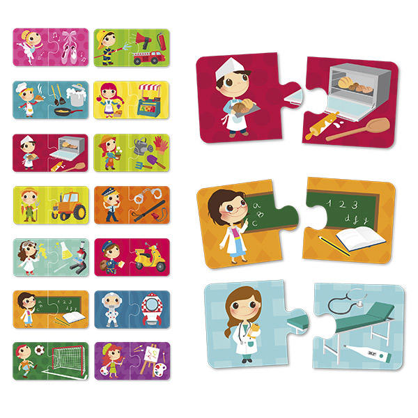 Puzzle Educativo de Profesiones Eureka